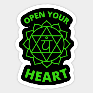 Open your Heart Chakra Sticker